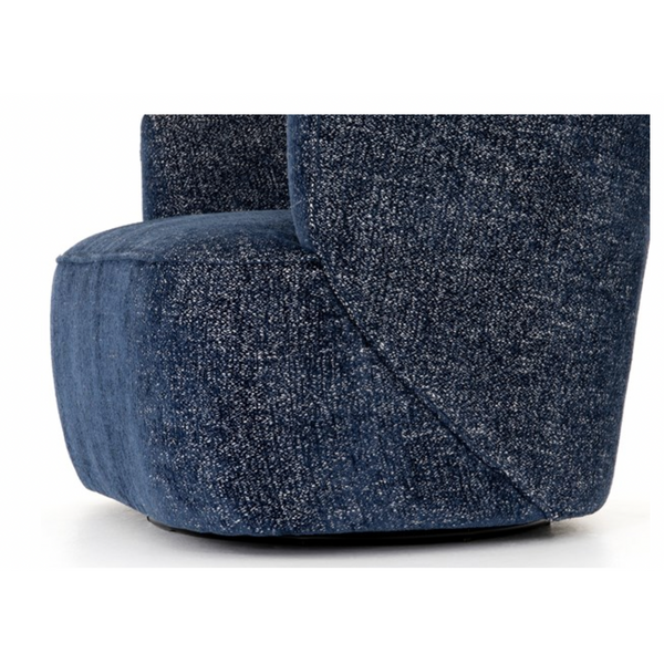 Mila Swivel Chair - Comal Azure