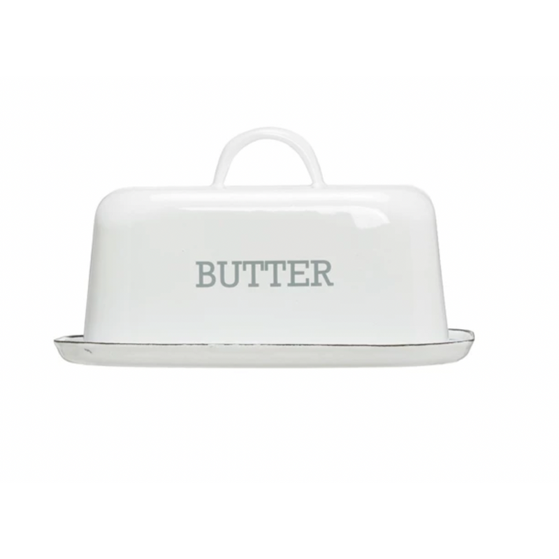 Enameled Butter Dish