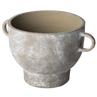 Deya Small Rustic Brown Ceramic Vase
