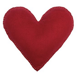 Romance Heart Cushion Red