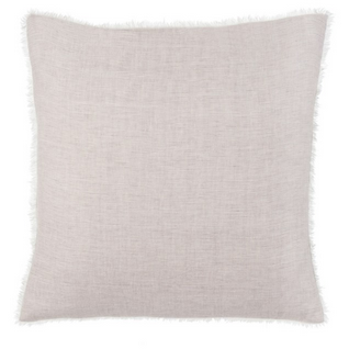 Lina Linen Cushion - Grey Stripe