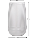 Aurora Ribbed Dot Vase - 9.5h"