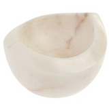 Pebble Marble Bowl White