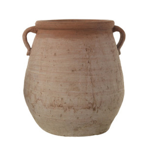 Terra-cotta Urn - Whitewashed 13"