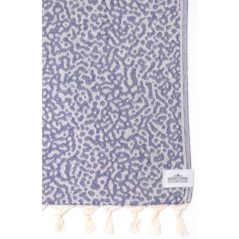 Tofino Towel Co - Turkish Towel 100% cotton The Banyan- Navy Blue