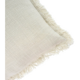 Frayed Edge Cushion - Oatmeal