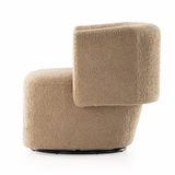 Tybalt Swivel Chair - Sheepskin Camel