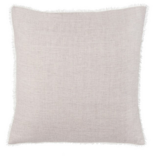 Lina Linen Cushion - Grey Stripe