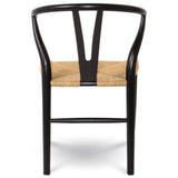 Frida Dining Chair - Black and Natural