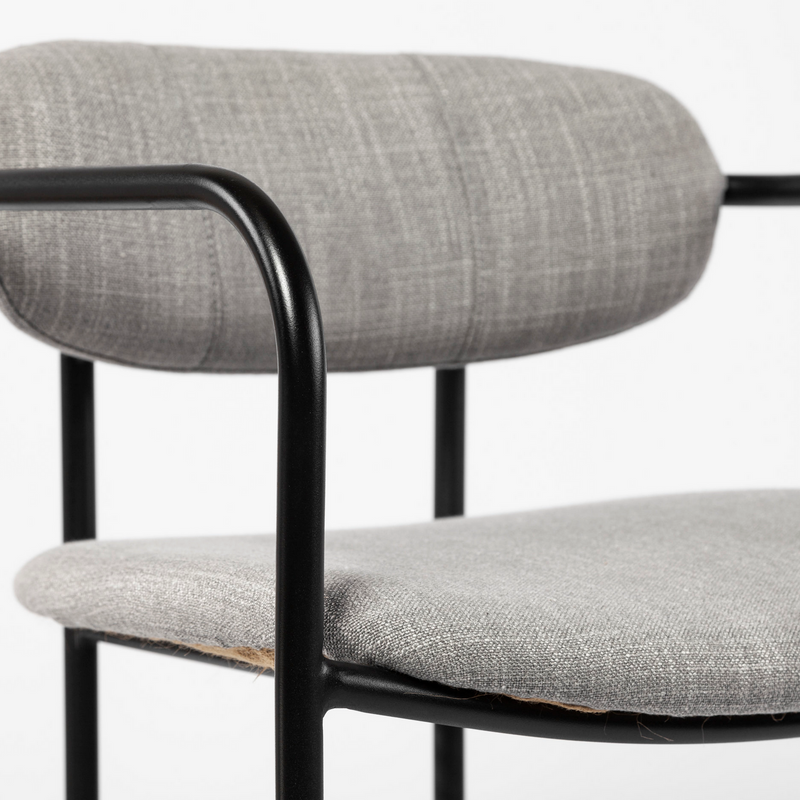 Parker Grey Fabric Counter Stool
