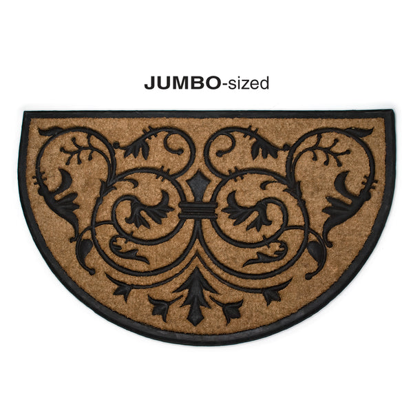 Jumbo Half Round Scroll Doormat