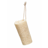 Loofa Brush with Cotton Rope Hanger, Natural