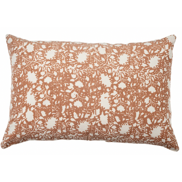Eden Linen Cushion 16x24 - Terracotta