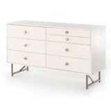 Van 7 Drawer Dresser in Matte Alabaster