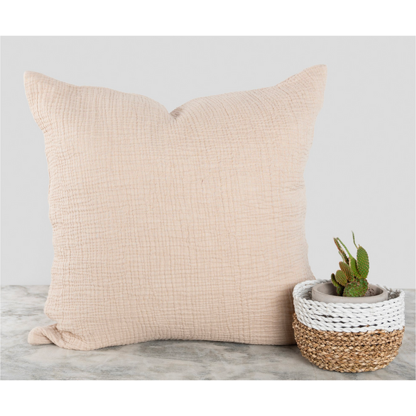 Crinkle Cushion - Shell 20"