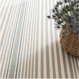 Rugby Stripe Indoor/Outdoor Rug Light Blue