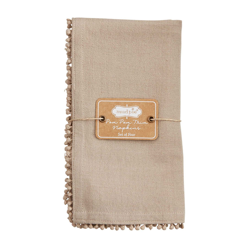 Khaki Pom Napkin Set