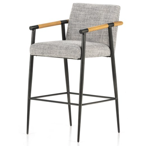 Rowen Bar Stool in Thames Raven