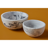 Marble Cement Nesting Bowls