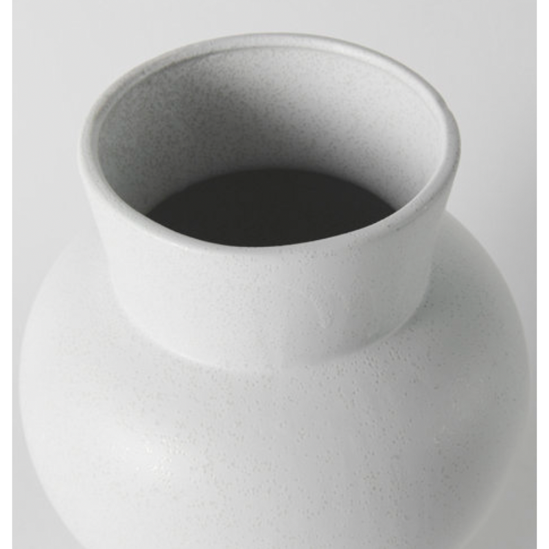 Laforge White Ceramic Vase Medium