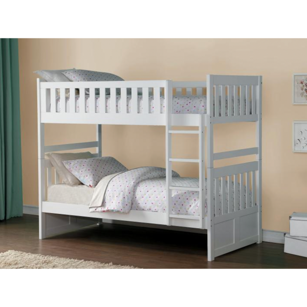 Twin over Twin Bunk - White