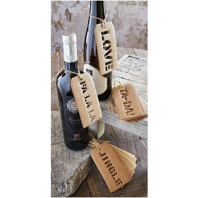 Holiday Cut Out Wine Tags