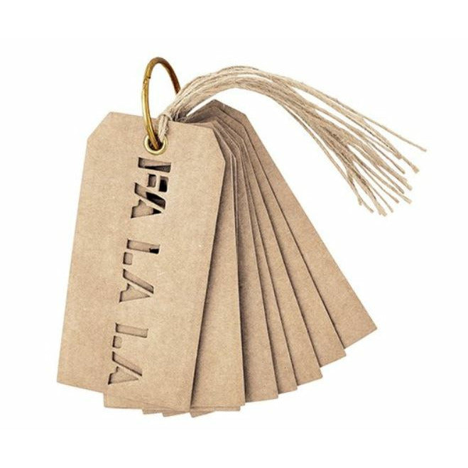 Holiday Cut Out Wine Tags