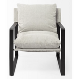 Gillian Sling Accent Chair - Light Grey