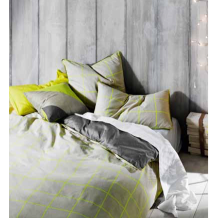 Lattice Lime Twin Duvet