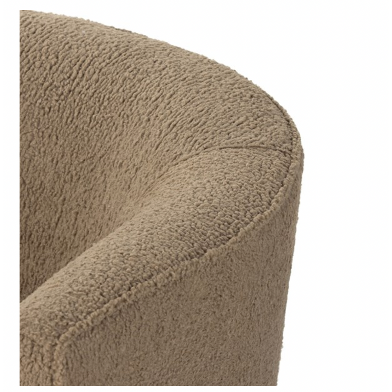 Mila Swivel Chair - Sheepskin Camel