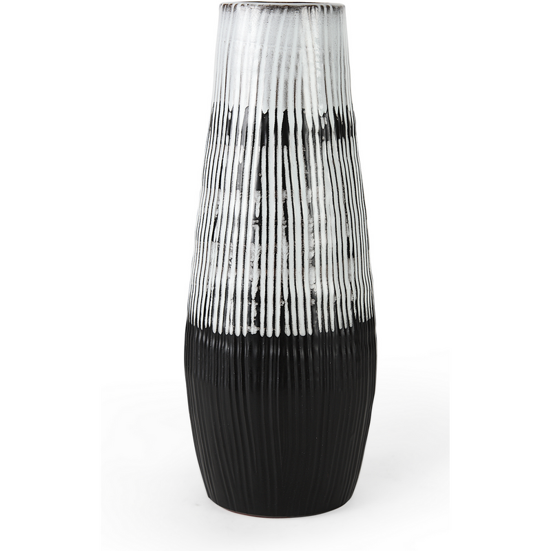 Natalie Tall Dark Ceramic Vase