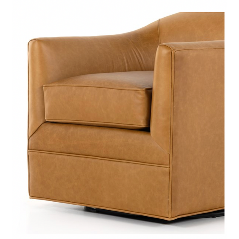 Quinton Swivel Chair - Ontario Camel