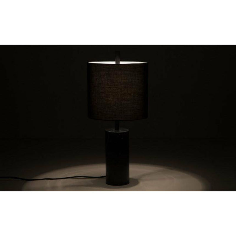 Drum Table Lamp - Black