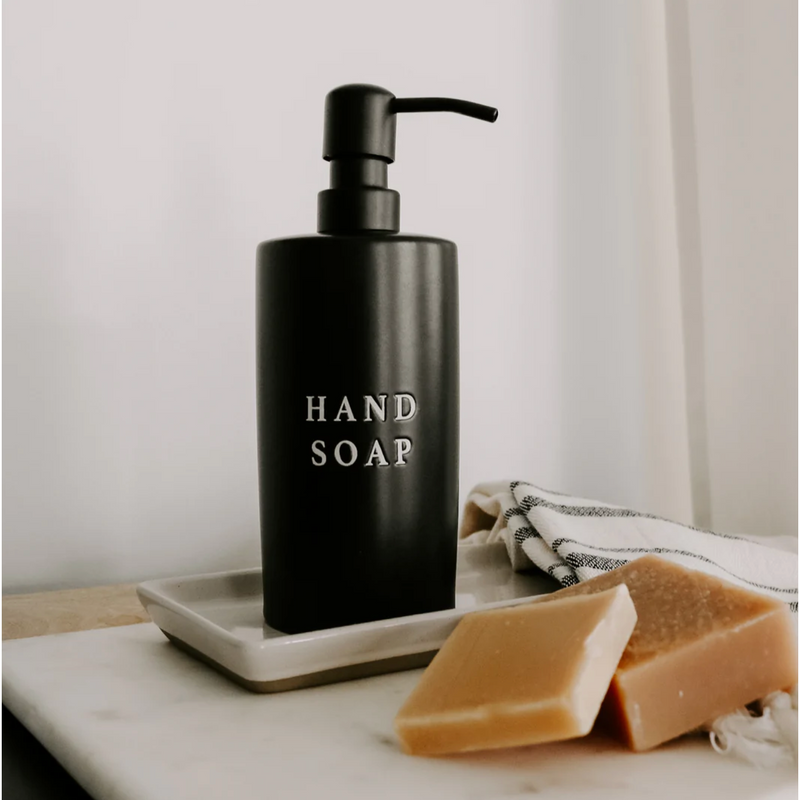 15oz Black Stoneware Hand Soap Dispenser 15oz Black Stoneware Hand Soap Dispenser 15oz Black