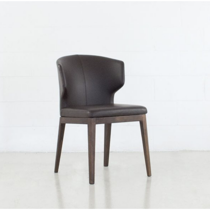 Heather Leatherette Wood Dining Chair - Solid Ash