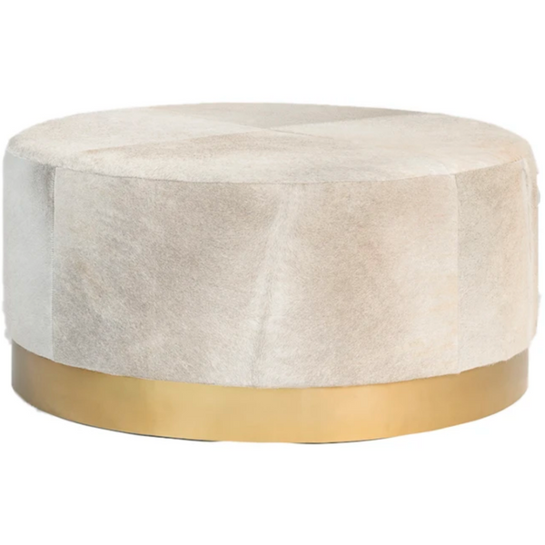 Morgana Ottoman - Frosted Hide