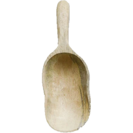 Hand-Carved Mango Wood Scoop