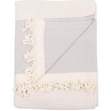 Turkish Cotton Blanket - Warm Grey