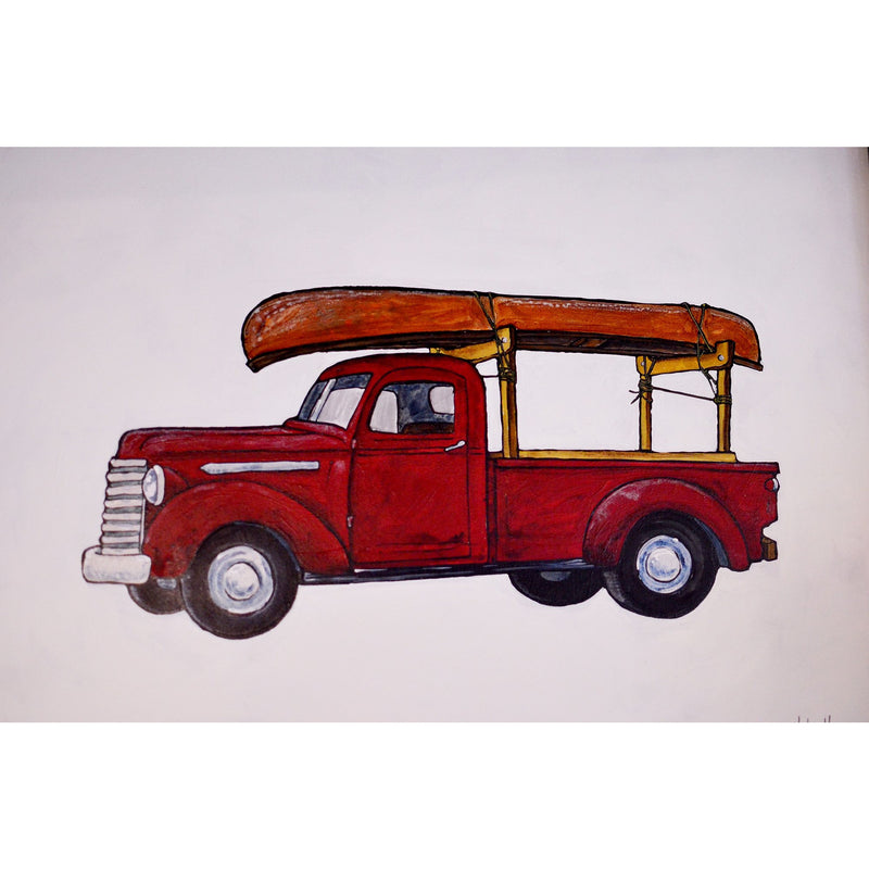 Timothy Hoey Original Artwork - Red Truck