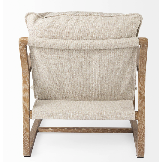 Brayden Accent Chair Beige Fabric
