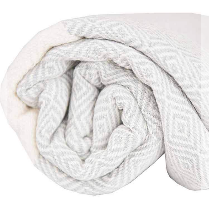 Turkish Cotton Blanket - Diamond Mist