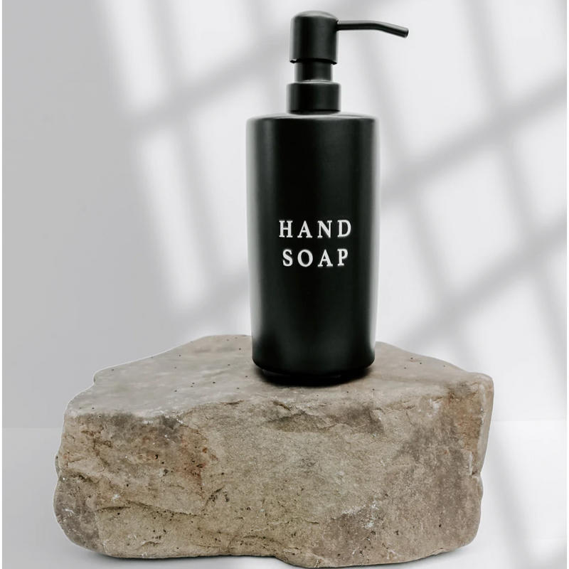 15oz Black Stoneware Hand Soap Dispenser 15oz Black Stoneware Hand Soap Dispenser 15oz Black