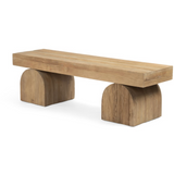 Keane Bench in Natural Elm