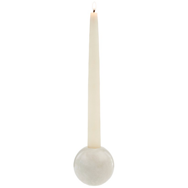 Stone Sphere Candle Holder