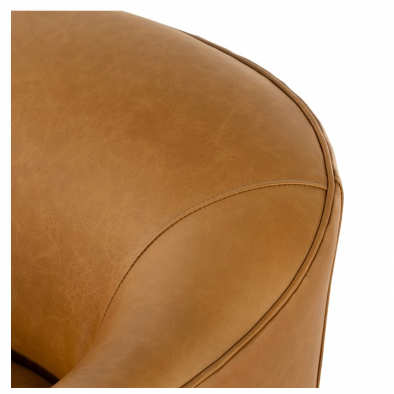 Quinton Swivel Chair - Ontario Camel