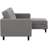 Solo 2 piece sectional sofa with right hand chaise - Mila Grey