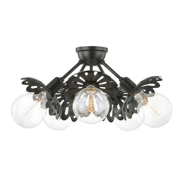 Alyssa Semi Flush Mount - Old Bronze