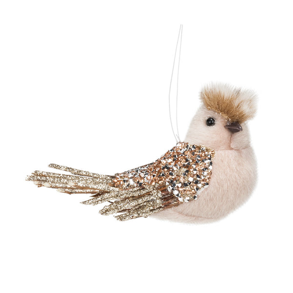 Small Glitter Bird Ornament