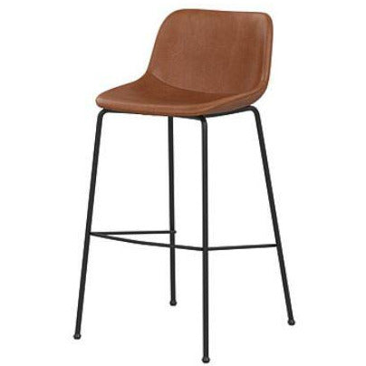 Oles Stool - Brown Synthetic Leather